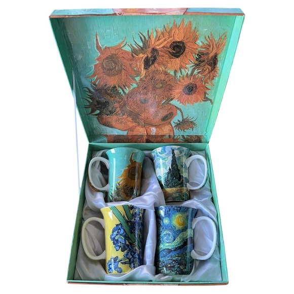 New in Box. Van Gogh Classics Mugs by McIntosh fine Bone China - Picture 1 of 5